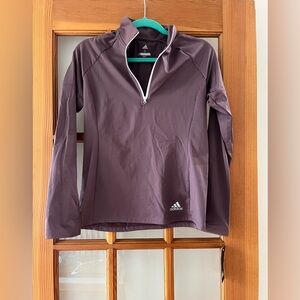 Adidas Dark Purple Half-Zip Top